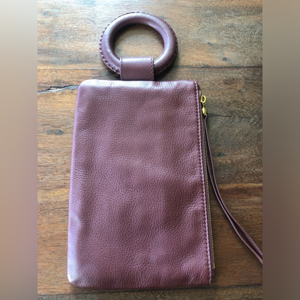 HOBO - Wristlet/Handle Clutch 100% Leather + Brick Brown - Picture 15 of 15